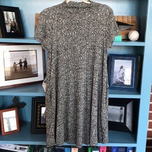 Gray print dress